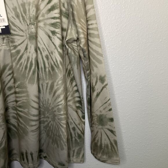 NWT New 32 Degrees 1/2 Zip Tie Dye Green Pullover Size XXL - Picture 7 of 9